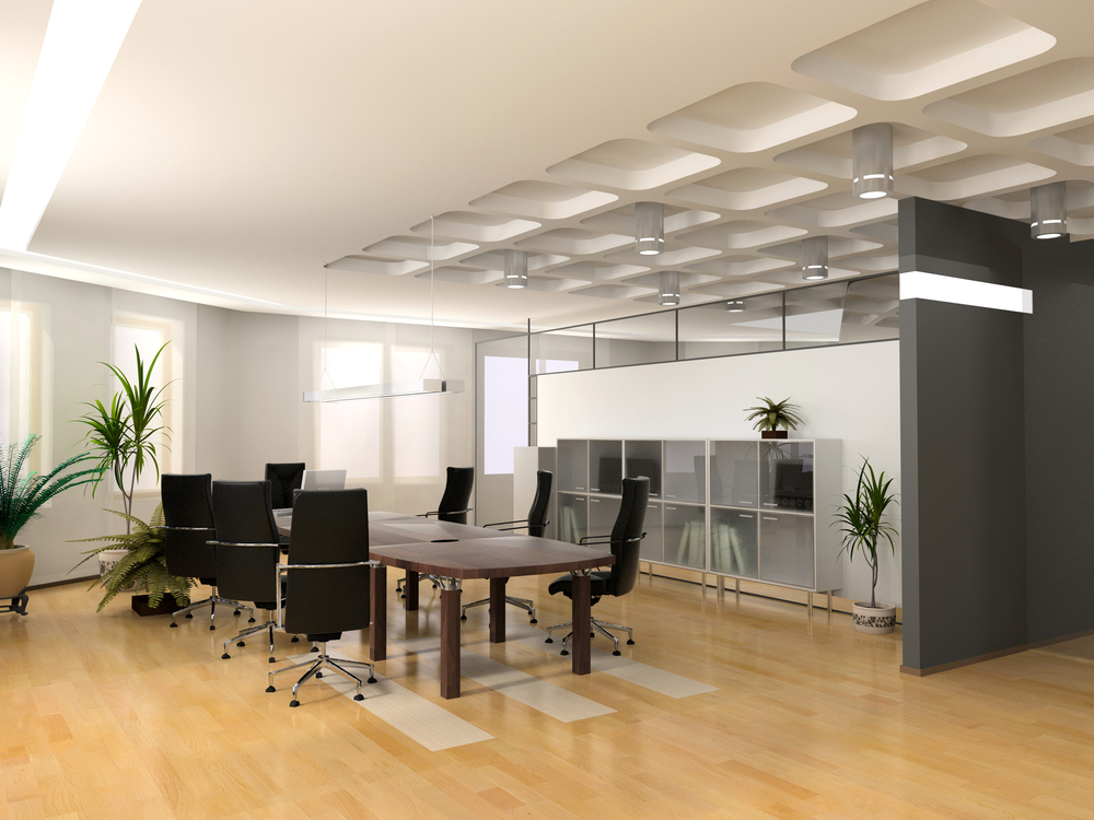 board table and chairs in a new office fitout