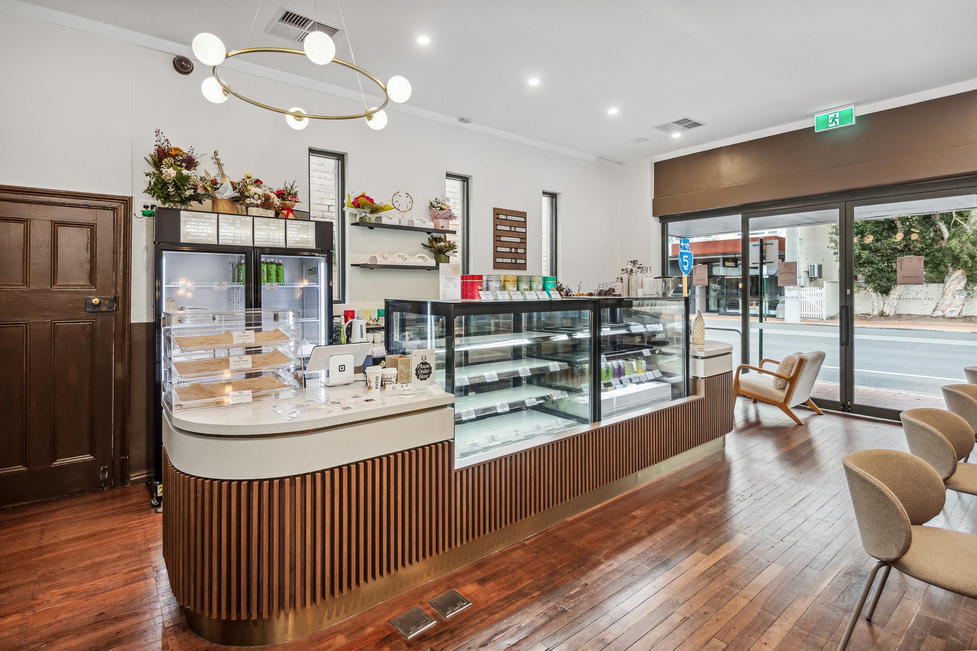 Interior cafe fitout of Les Dimanches in Nedlands, Perth