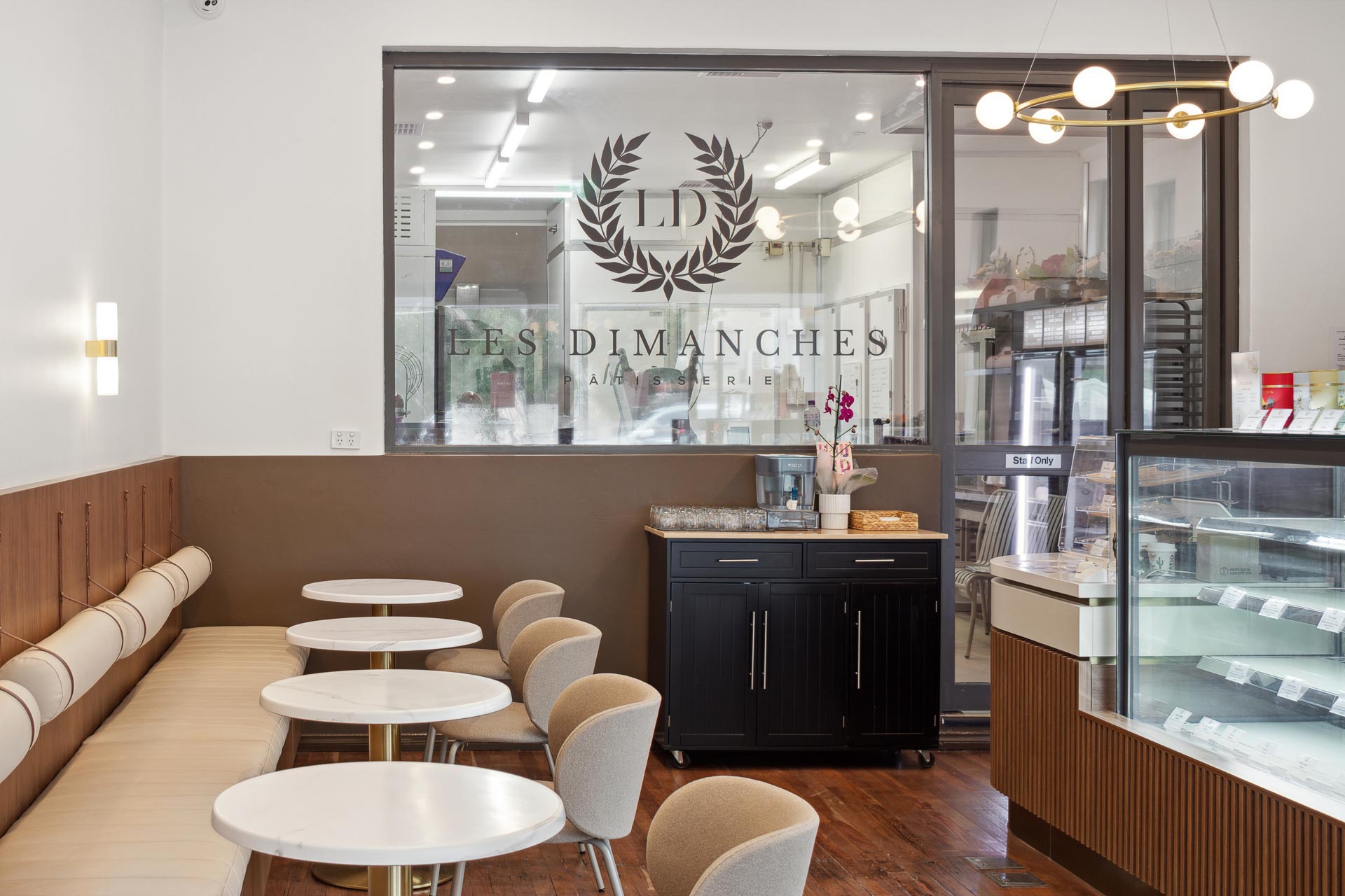 Les Dimanches cafe fitout in Nedlands, Perth