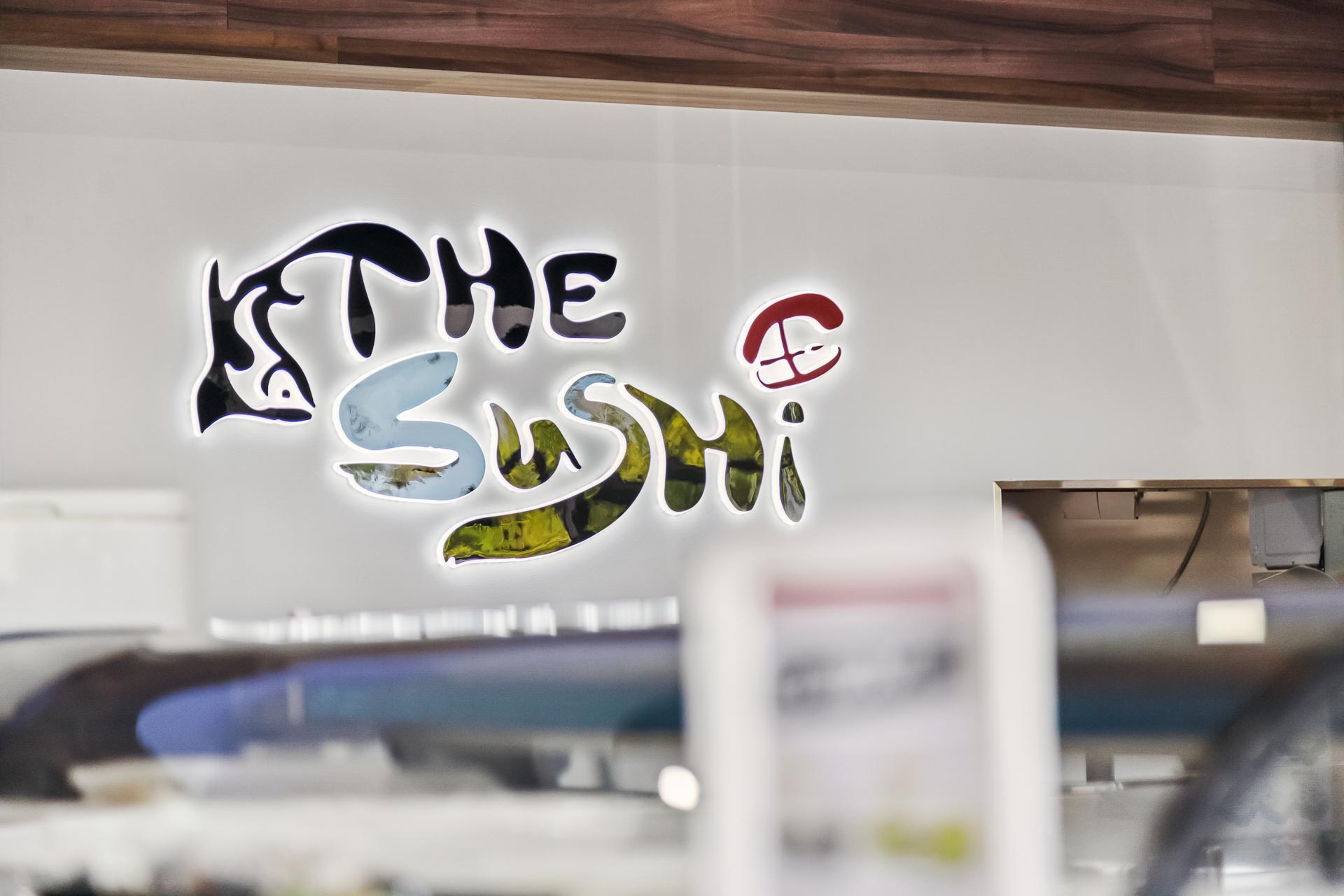 The Sushi wall with frosted glass in Thornlie.