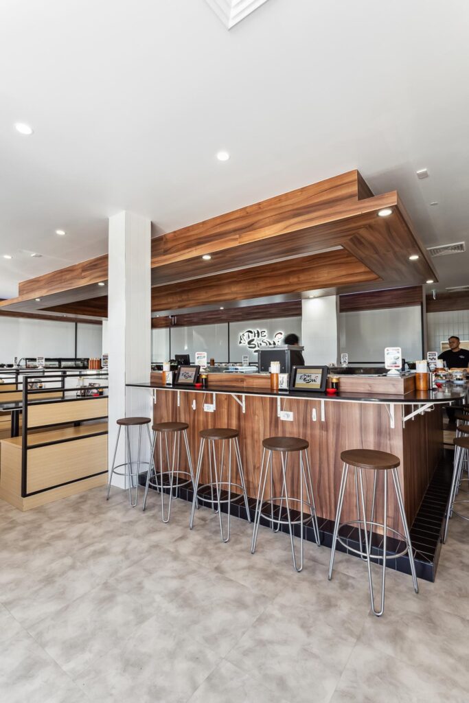 The Sushi bar area in Thornlie.