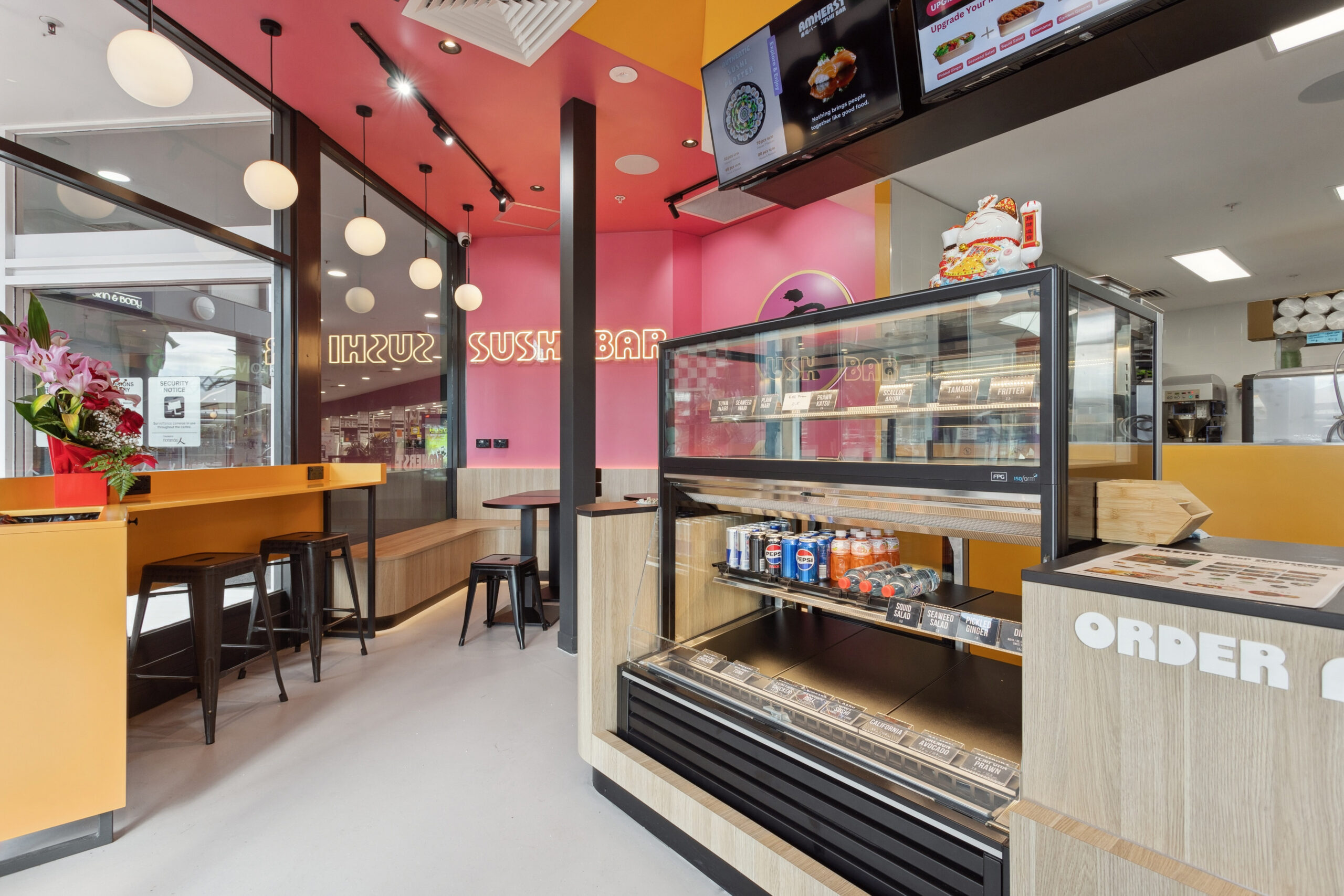 A sushi bar fitout in Noranda, Perth