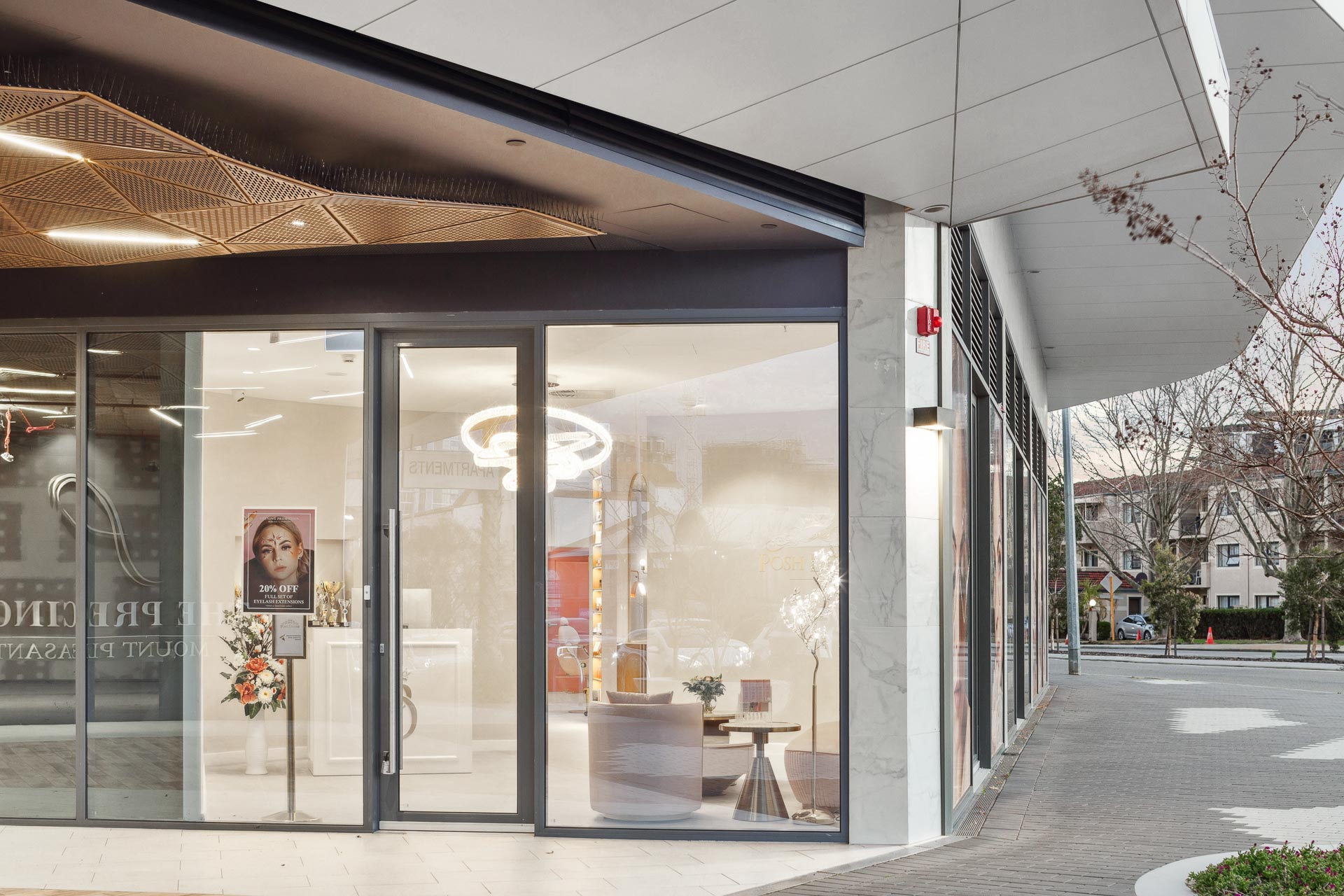 Luxury fiout of Posh Deluxe which features pale pink recliners.